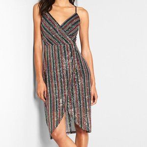 Betsey Johnson Rainbow Sequined Dress